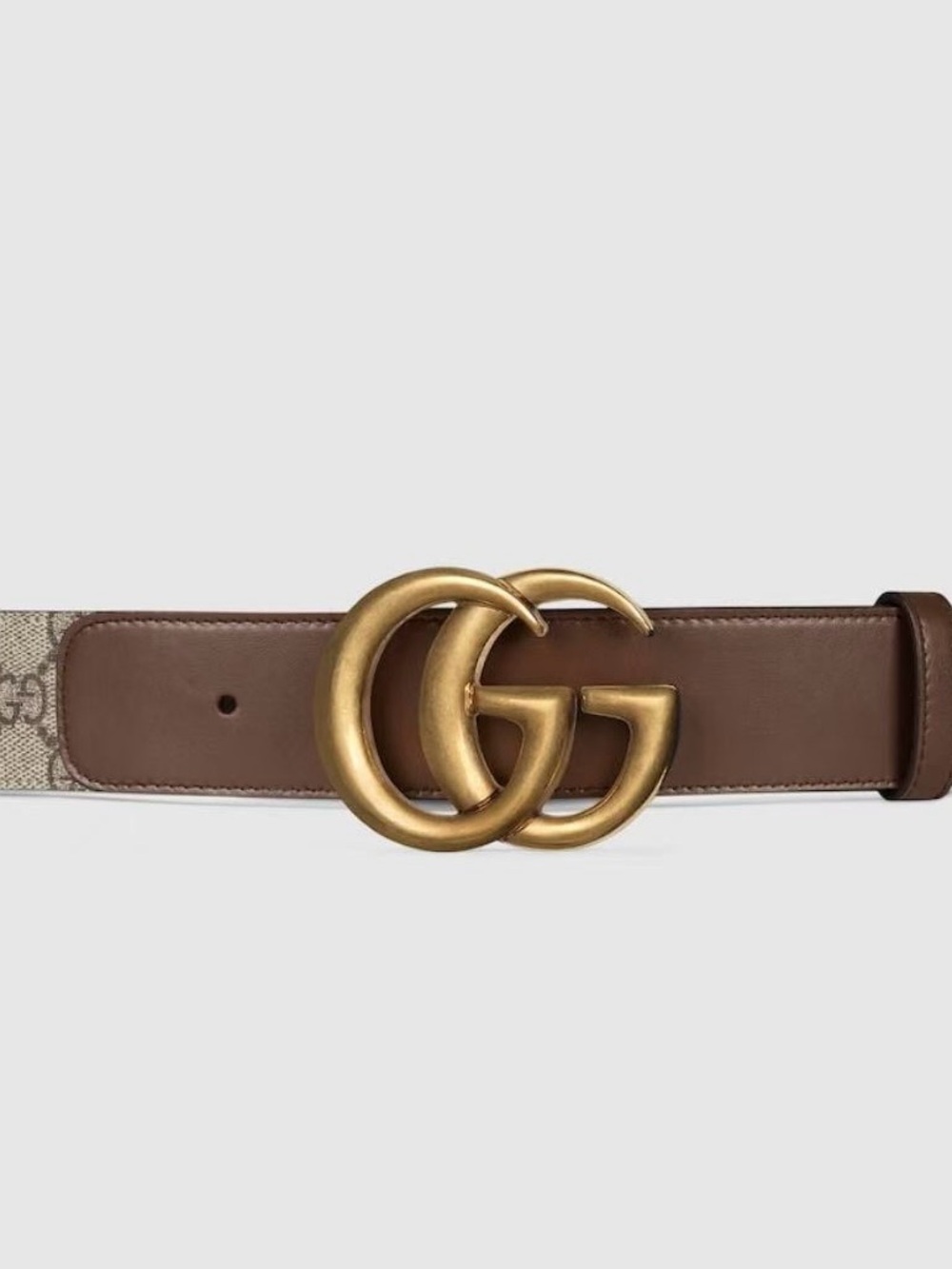 🆕 Gucci Brown Leather GG Belt